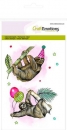 Craft Emotions Clear Stamps - Sloth (Faultier)